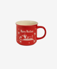 tazza rossa di natale