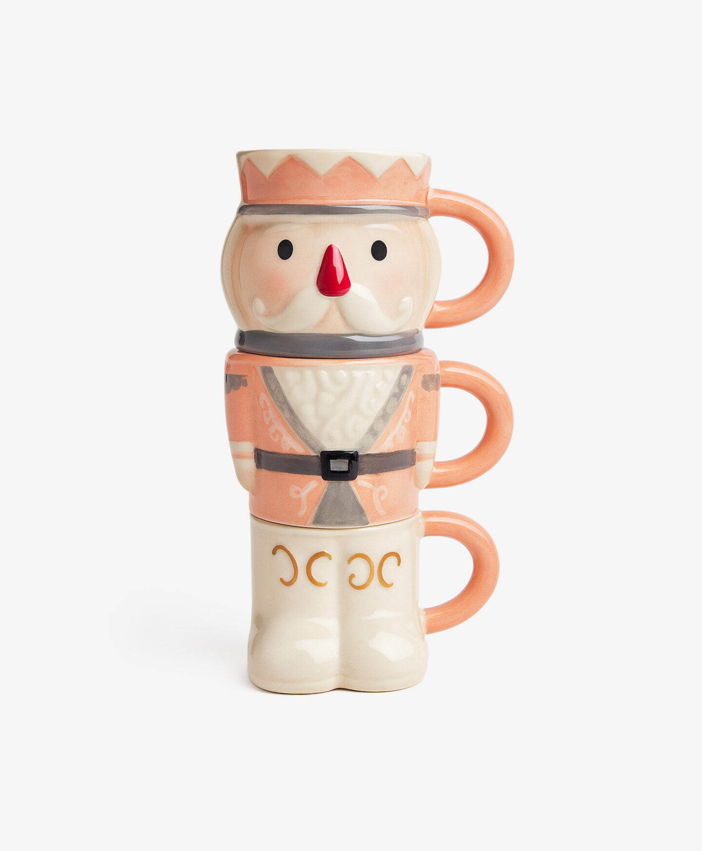 Kubek w kształcie Dziadka do Orzechów 3 szt.