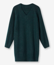 Sukienka damska swetrowa zielona