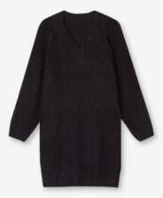 Sukienka damska swetrowa czarna