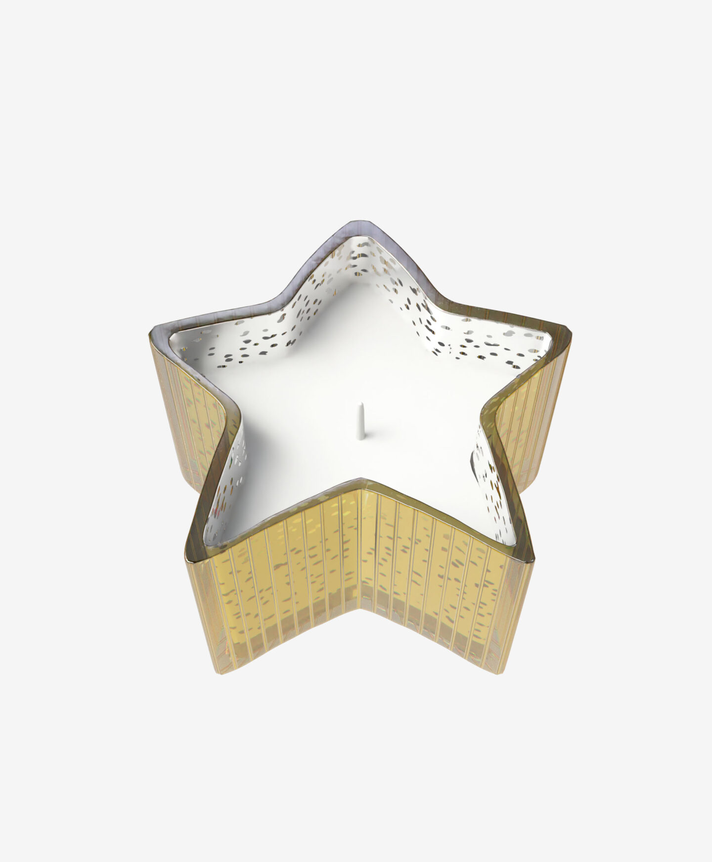 candela dorata a stella