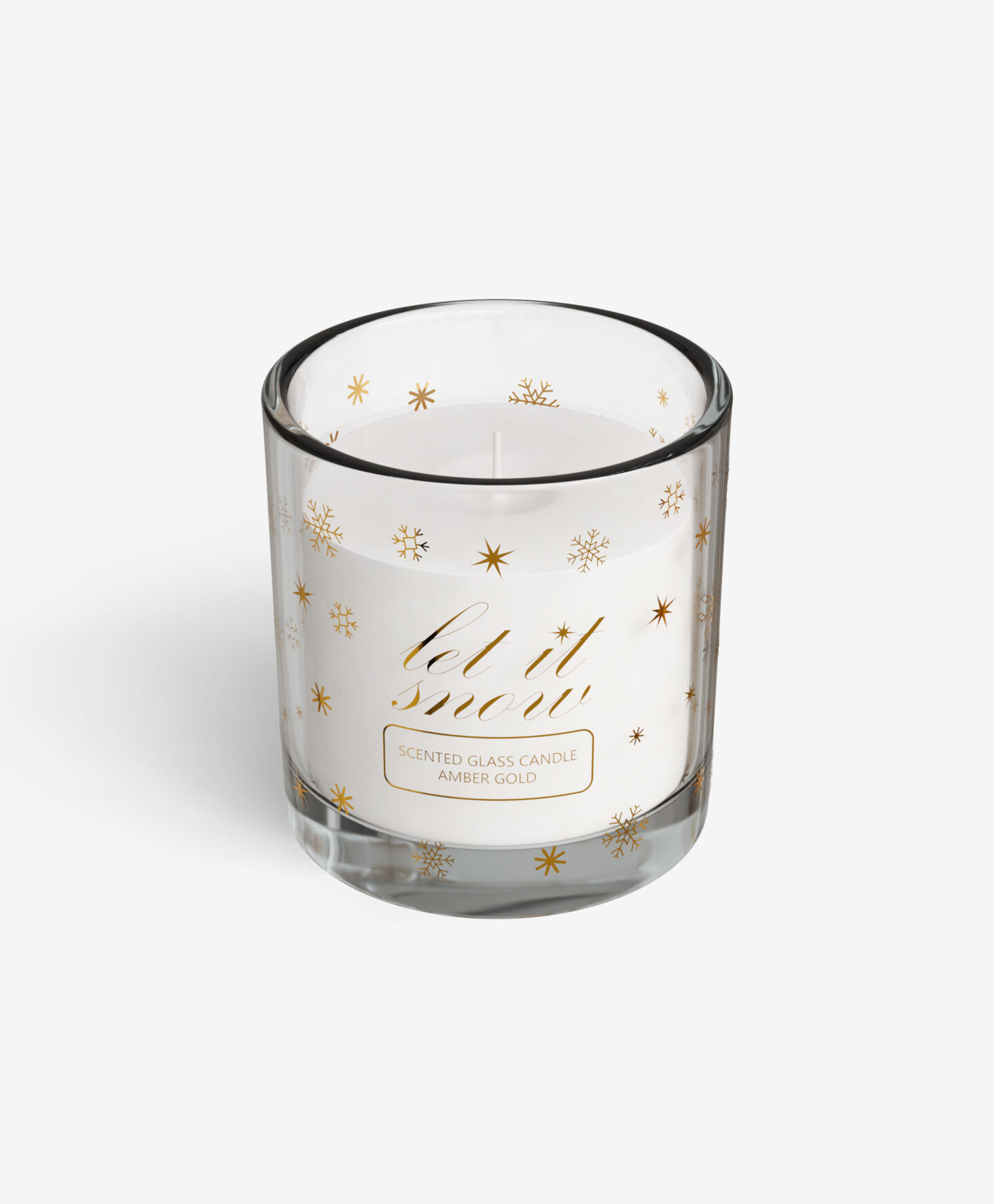 candela profumata in vetro