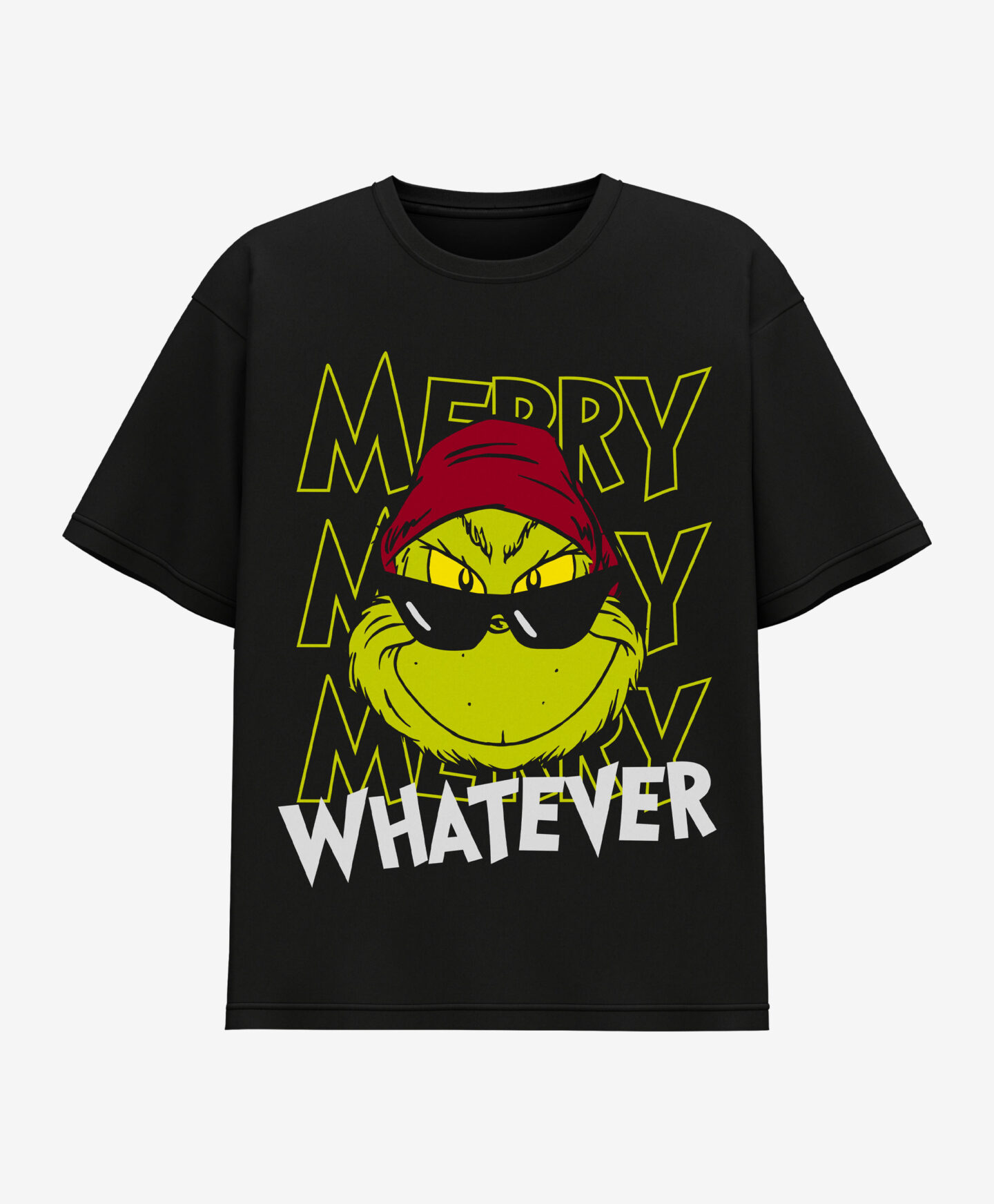 t-shirt nera grinch da ragazzo