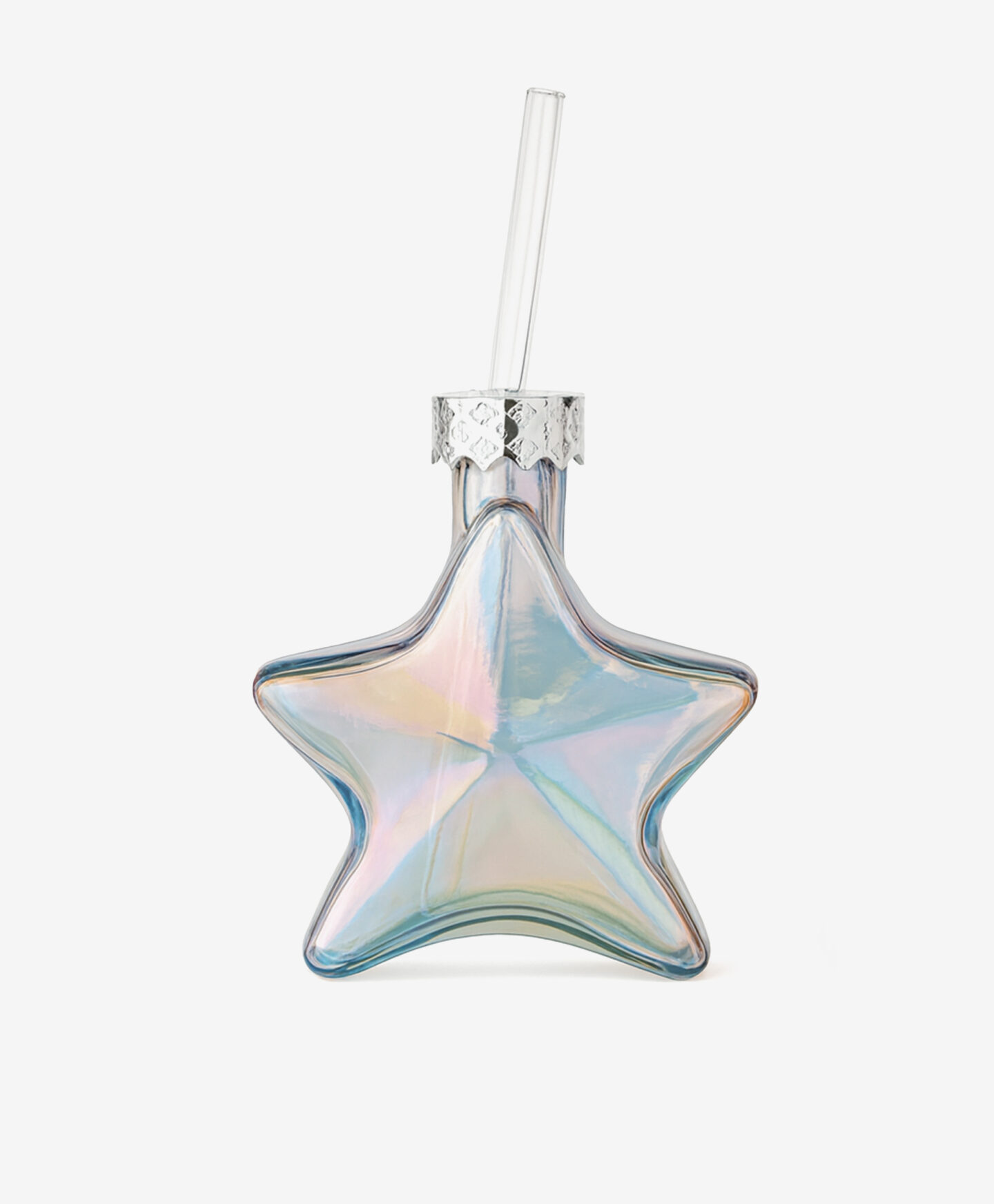 bicchiere a stella con cannuccia