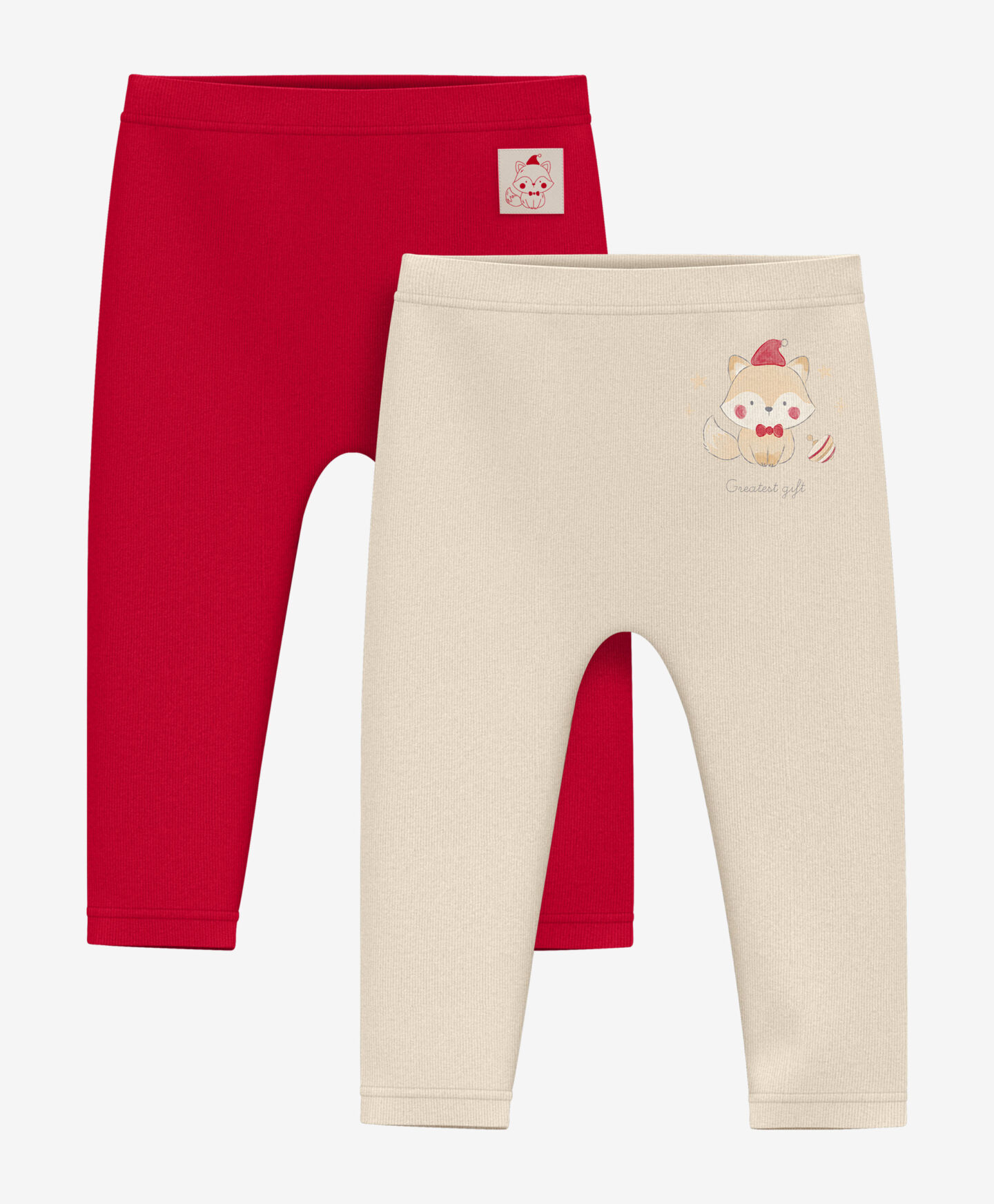 set leggings natalizi da neonato