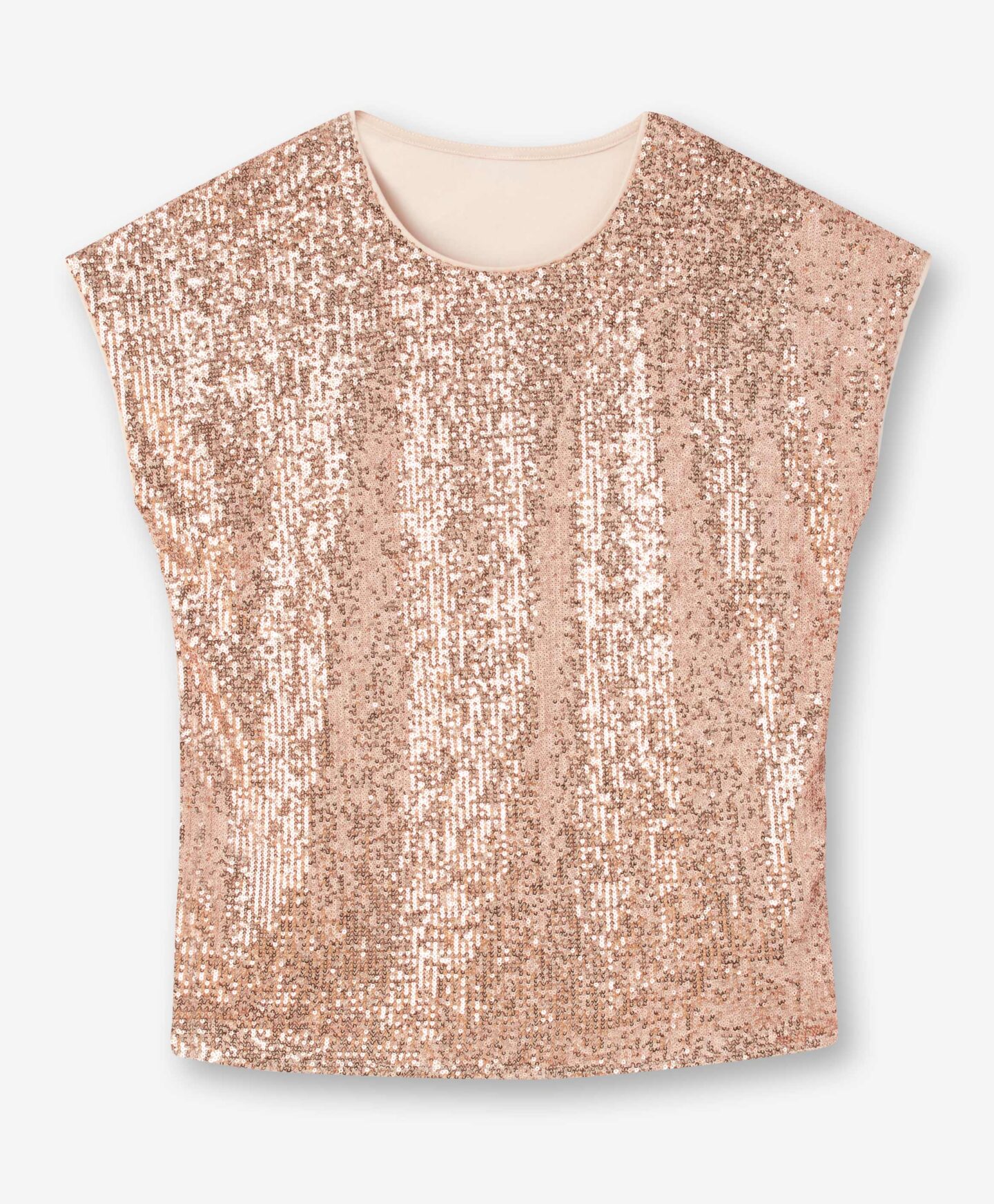 maglietta paillettes dorate donna