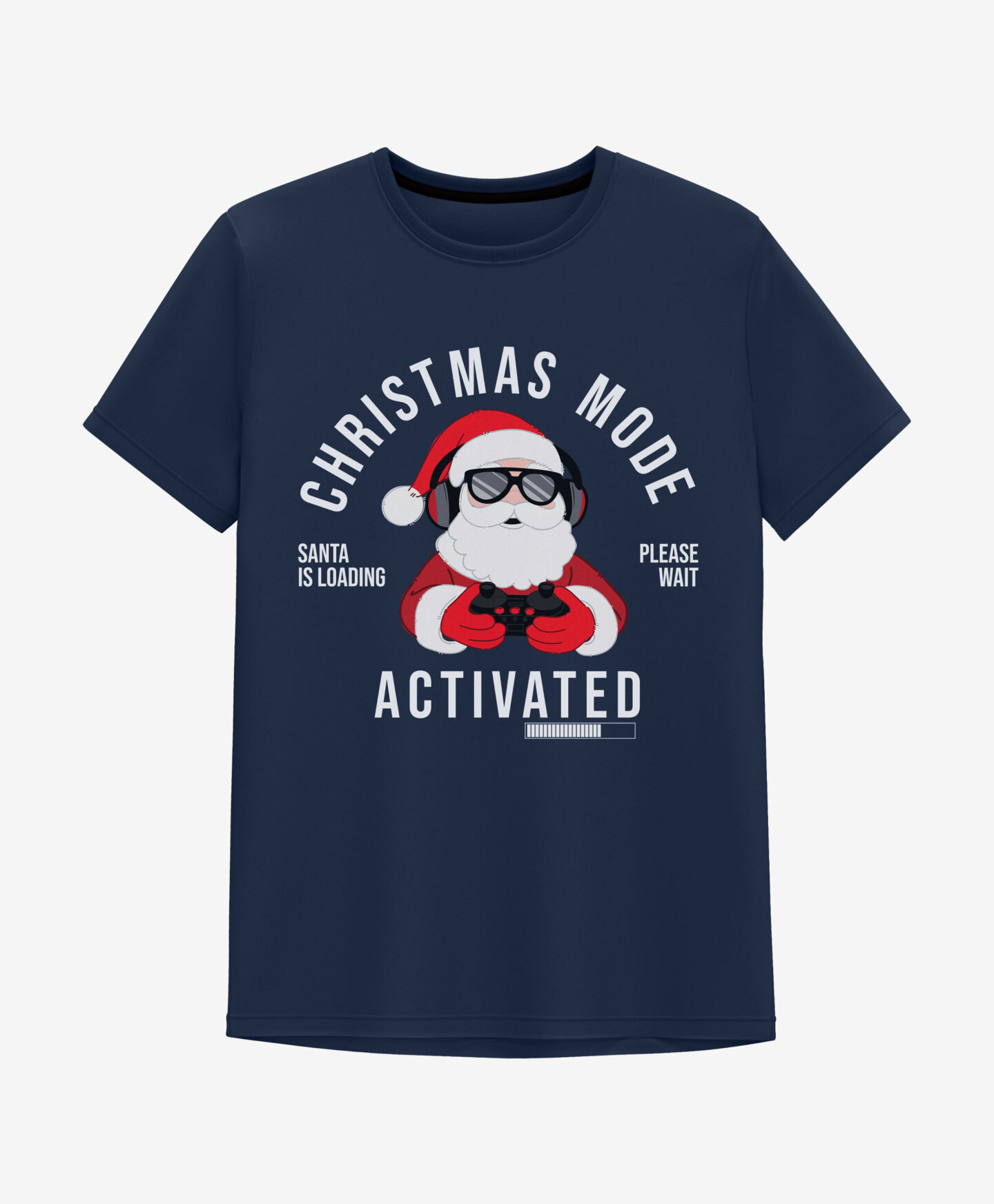 maglietta natalizia blu ragazzo