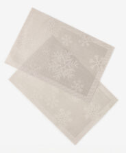 set sottopiatti grigi natalizi