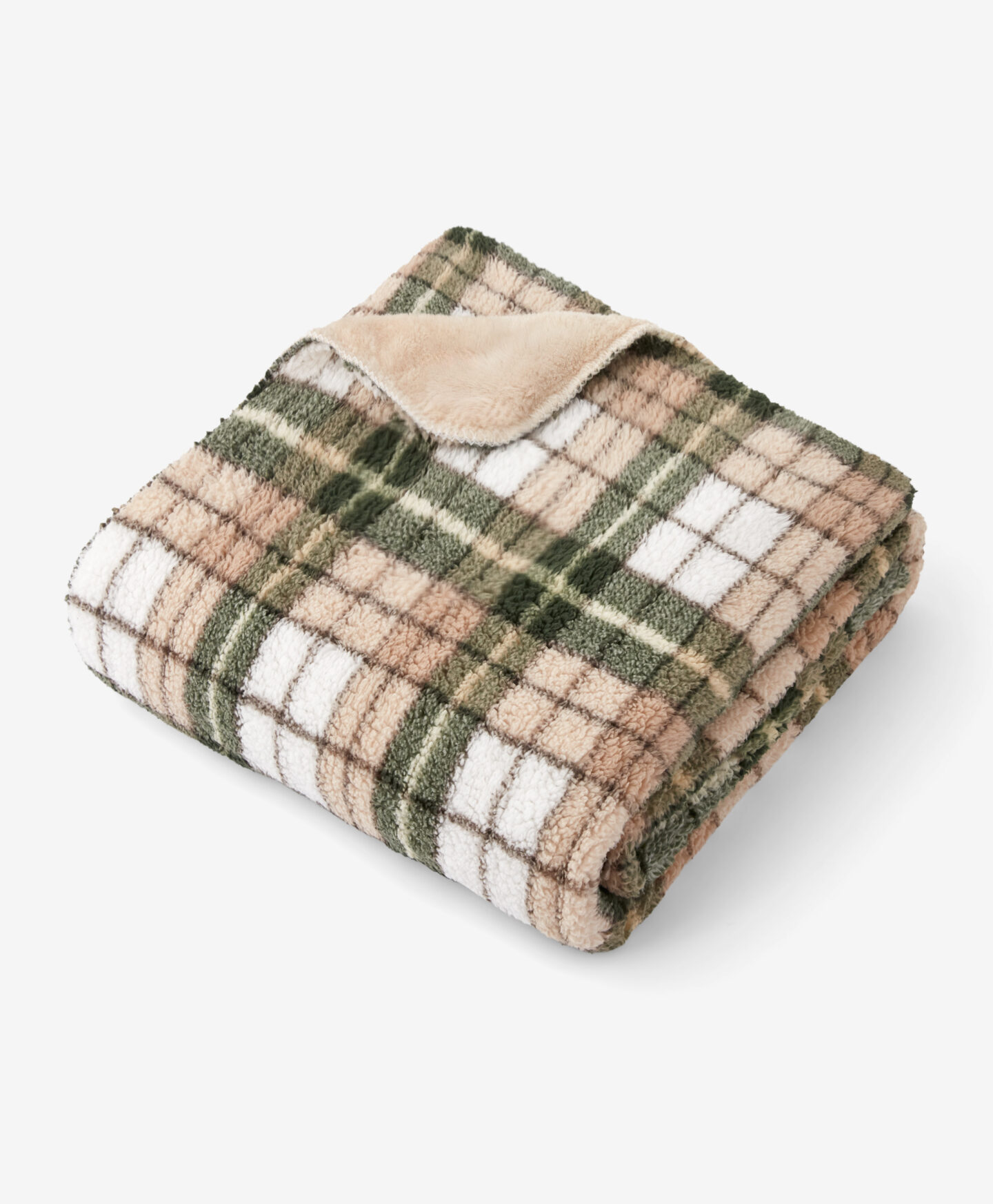 coperta a quadri in pile