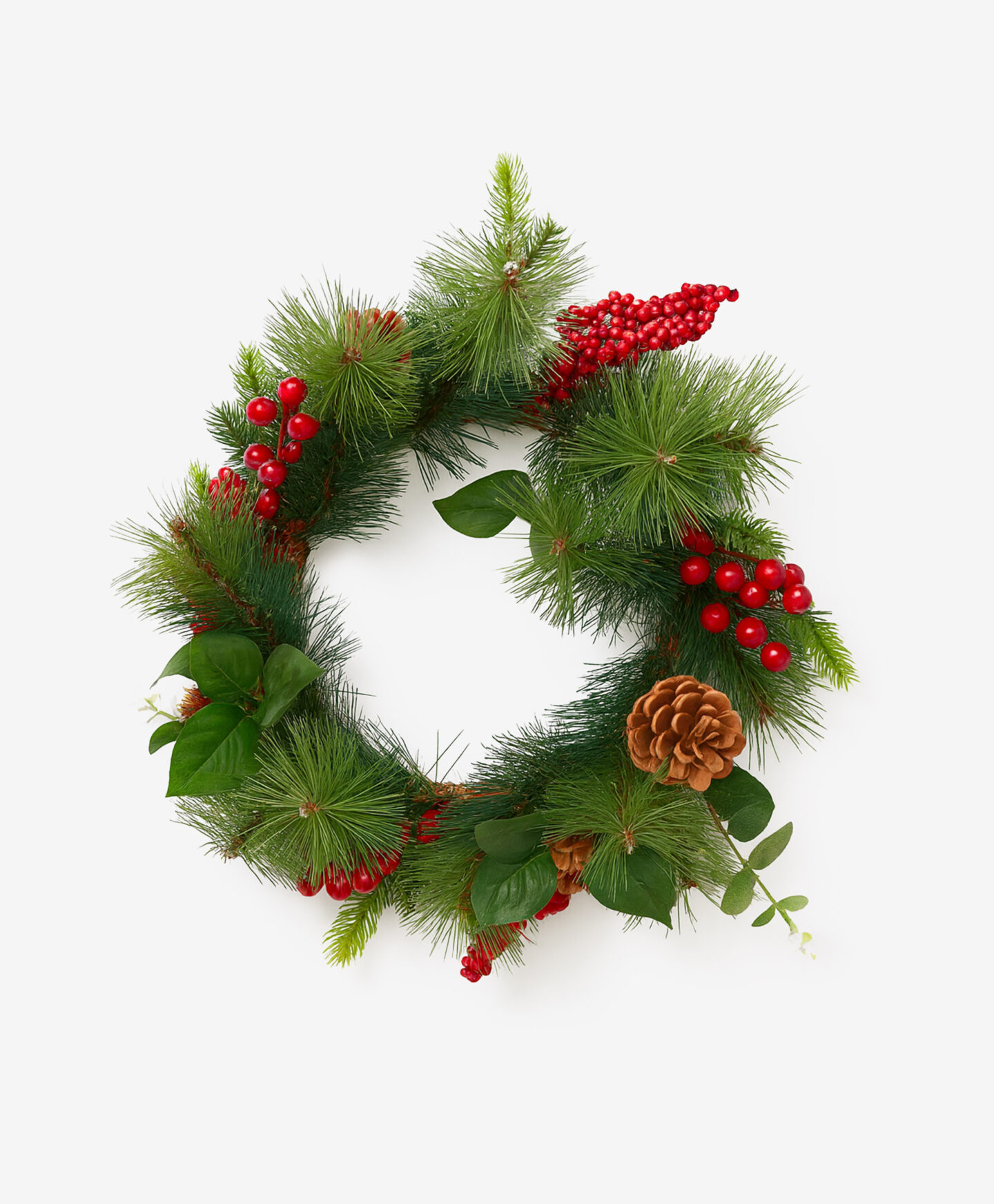 ghirlanda natalizia con bacche