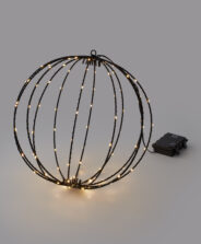 sfera led luce gialla natalizia