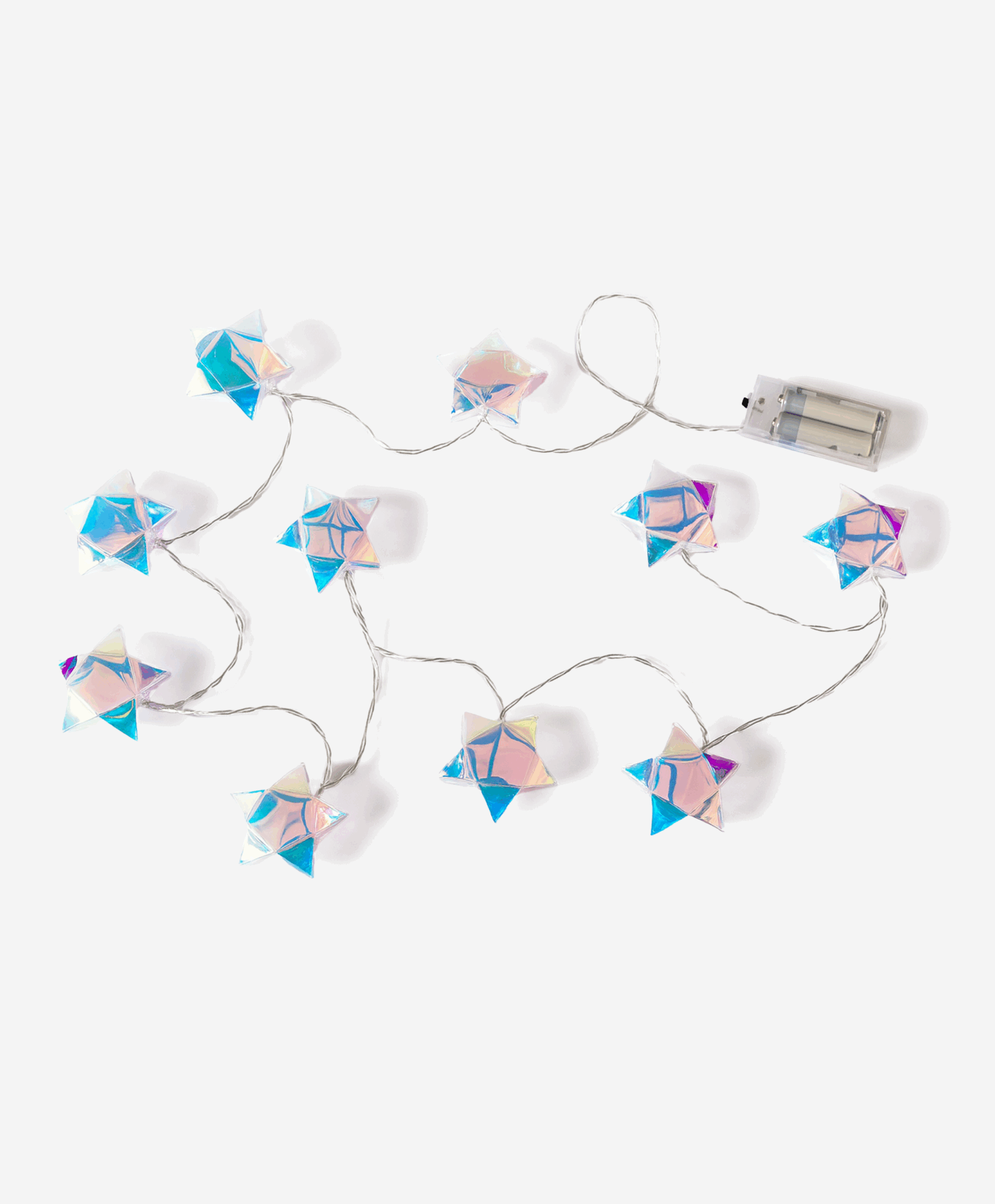 catena di luci led con stelle