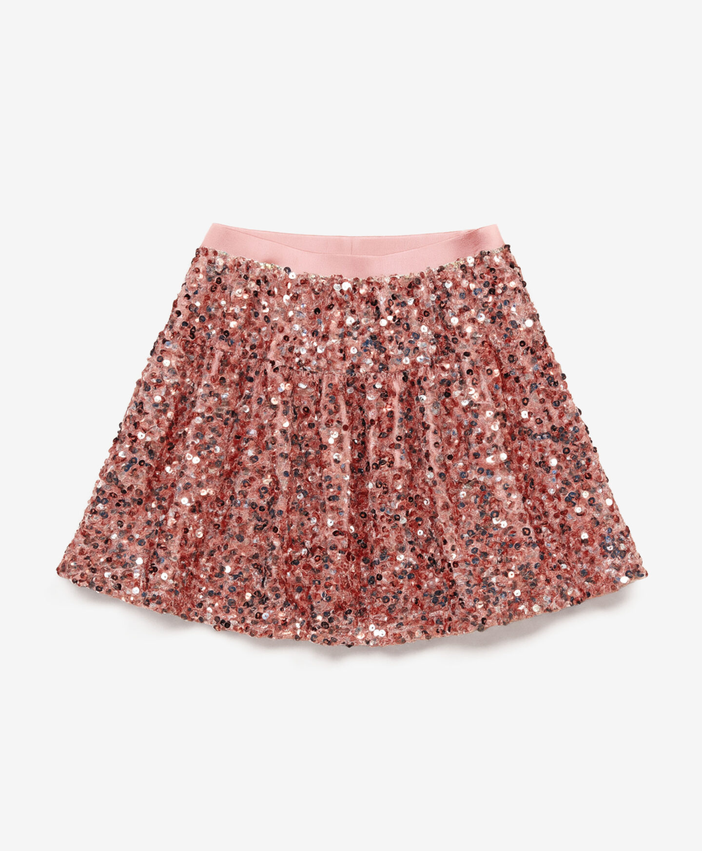 gonna rosa con paillettes bambina