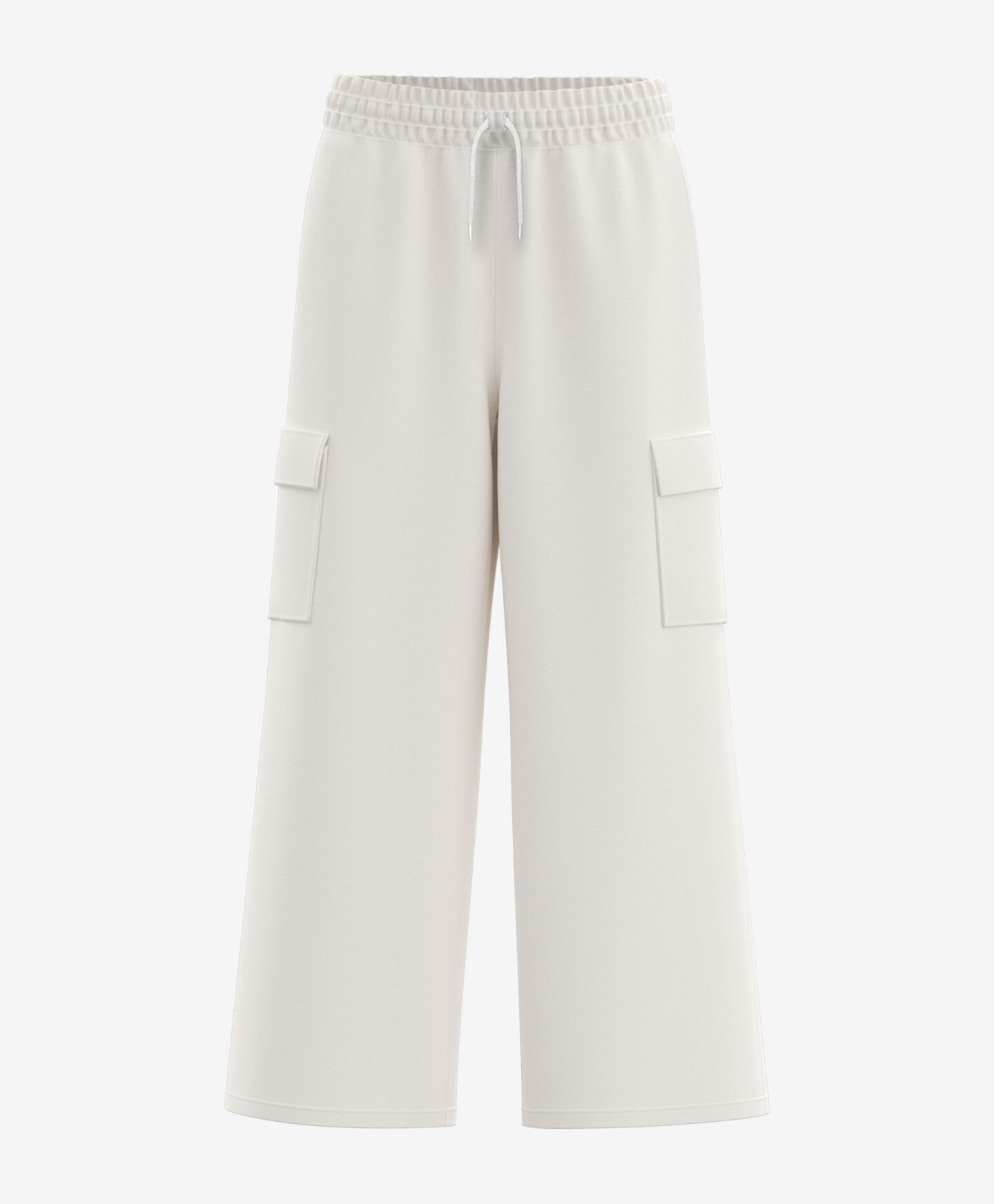 pantaloni bianchi cargo ragazza