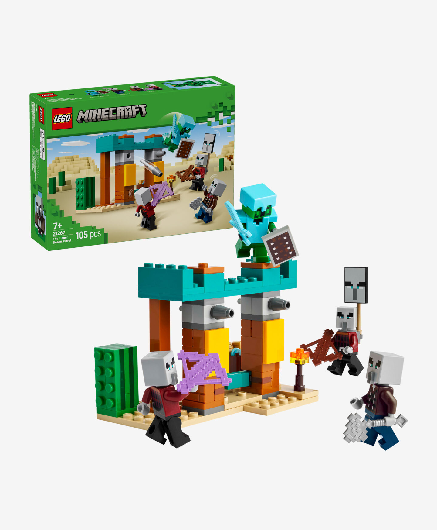 set lego minecraft nel deserto