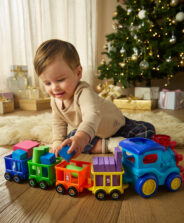  Ciuchcia zabawkowa z klockami