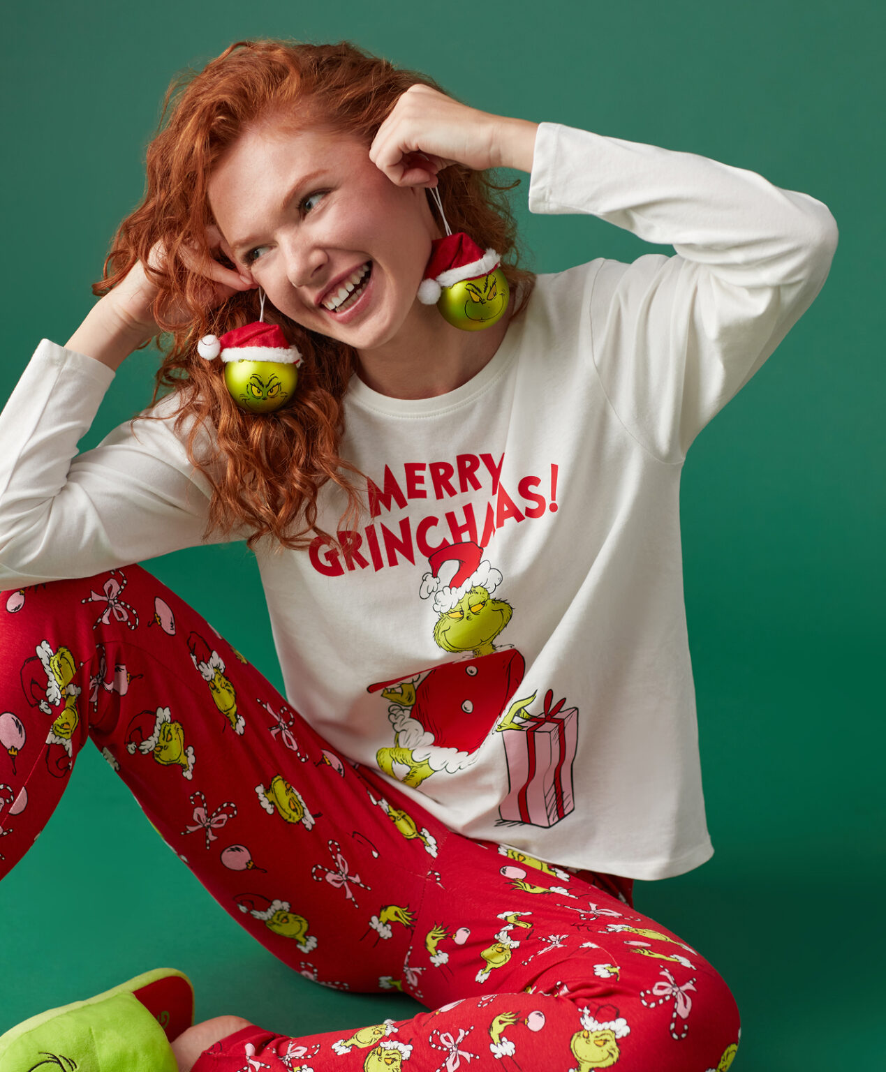 Piżama damska Grinch 100% bawełny