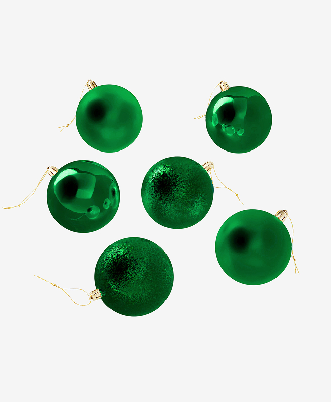 set palline verdi in plastica