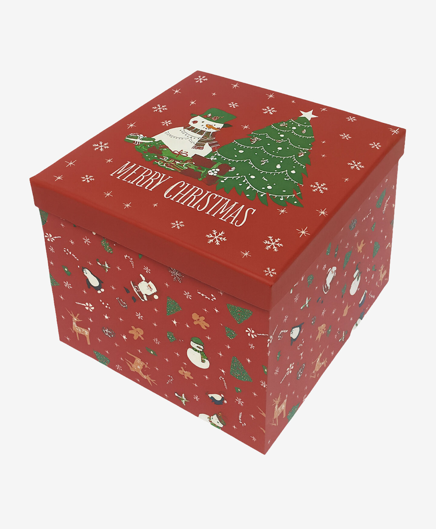scatola rossa natalizia grande