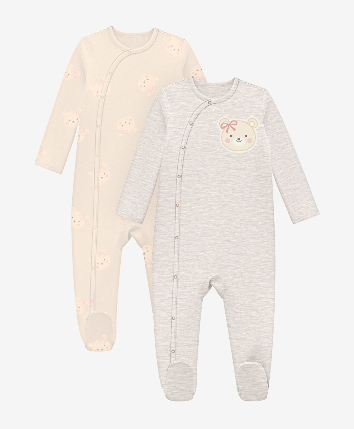 set due tutine beige da neonata