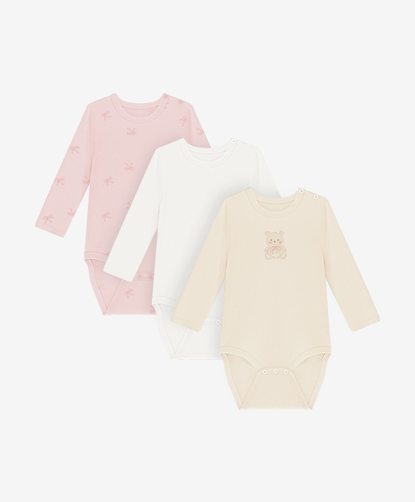 set body da neonata in cotone