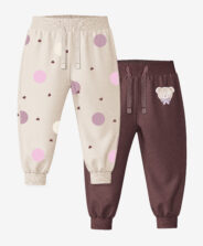 2-pak spodni sportowych niemowlęcych dziewczęcych