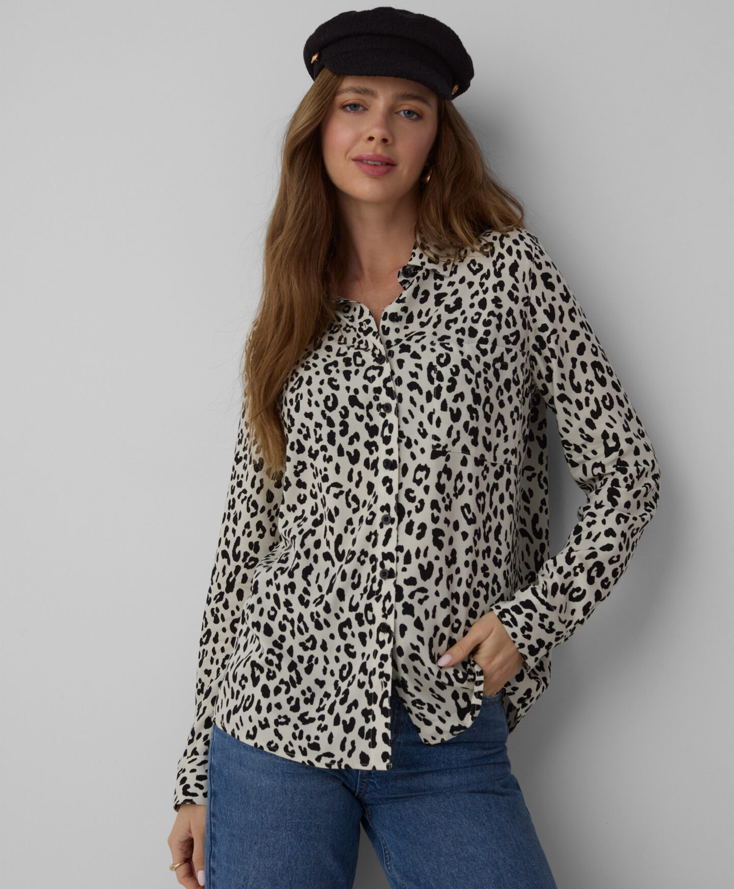 camicia maculata da donna