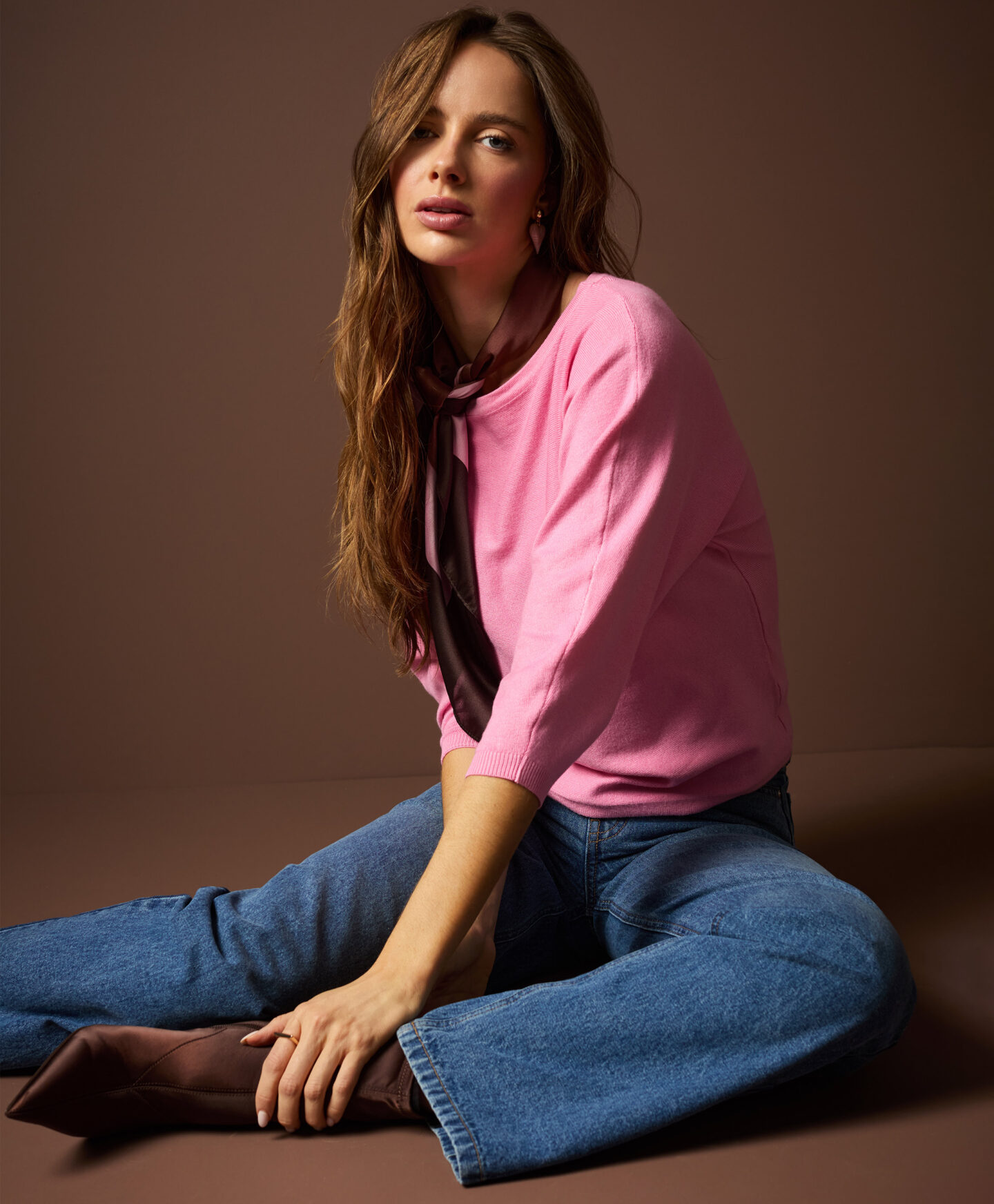 maglione rosa da donna