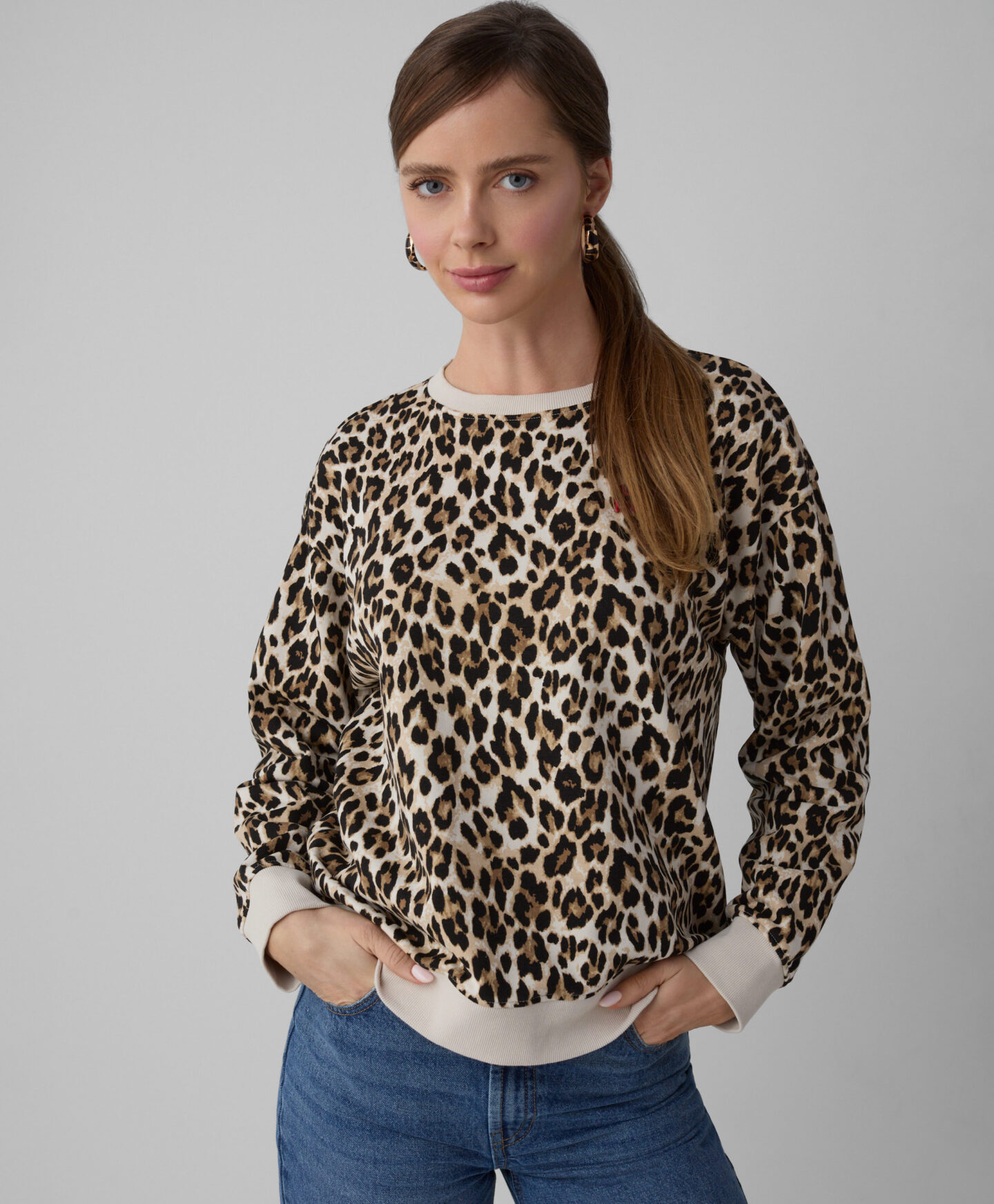 felpa maculata da donna