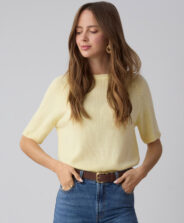 maglioncino giallo da donna