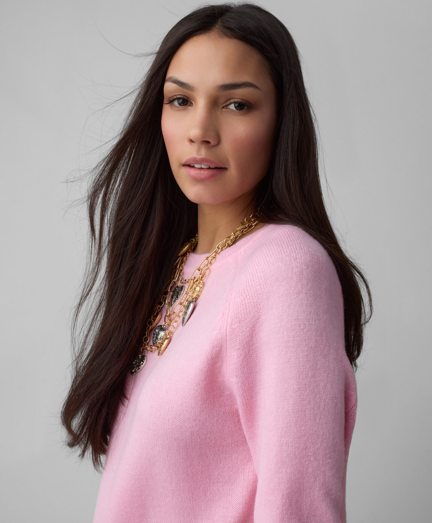 maglioncino rosa da donna