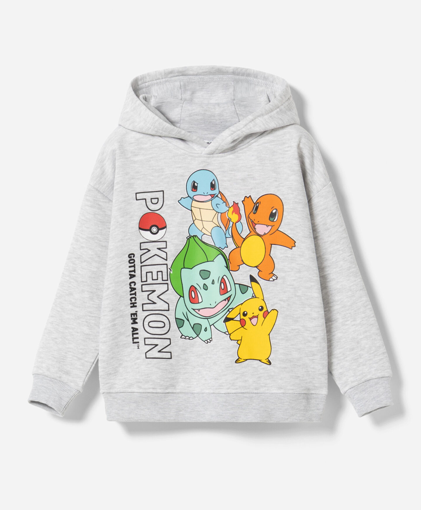 felpa grigia pokémon da bambino