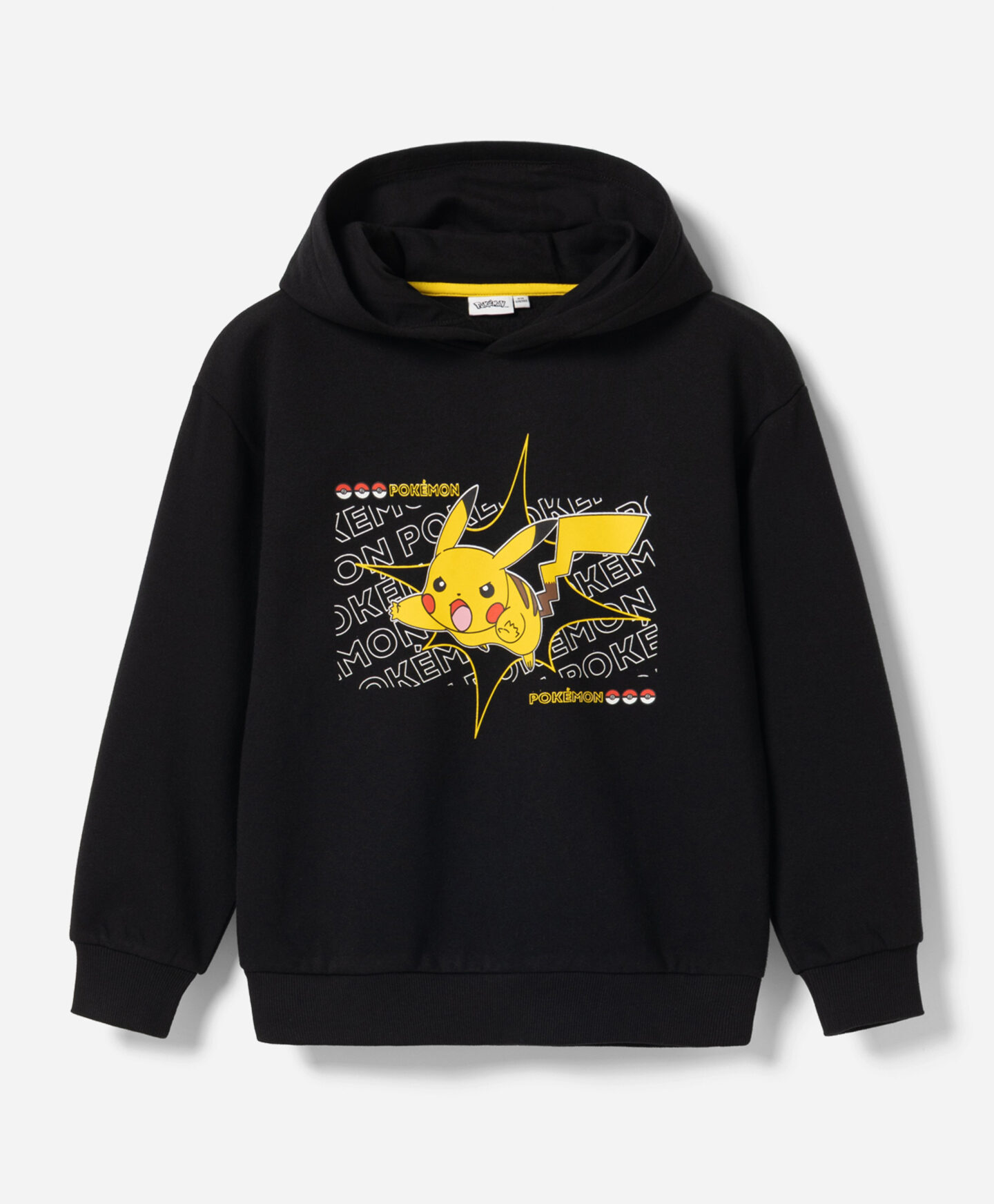 felpa nera pokémon da ragazzo