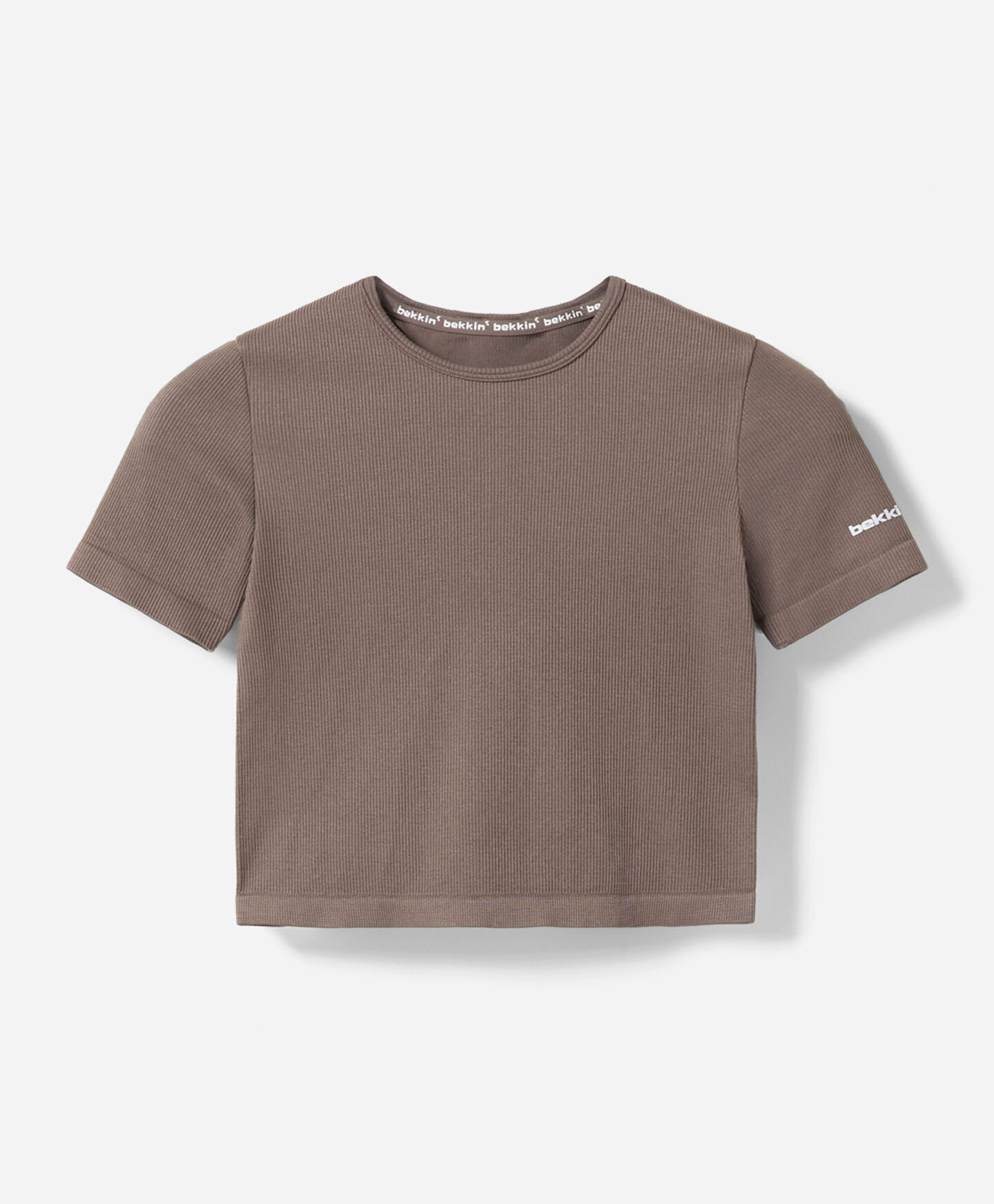 t-shirt bekkin marrone da ragazza