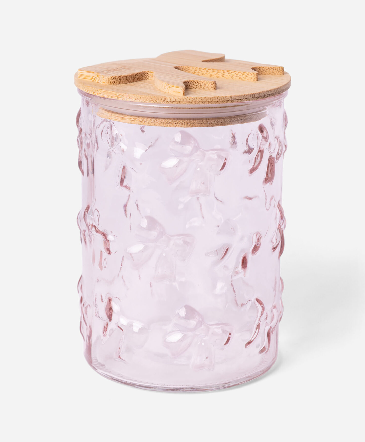 Szklany pojemnik w kokardy 3D