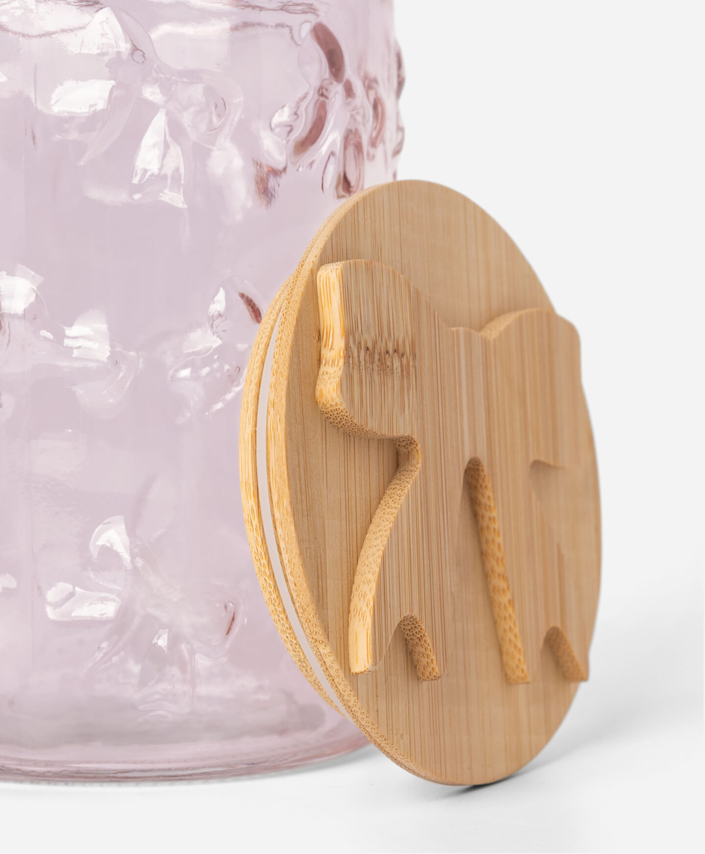 Szklany pojemnik w kokardy 3D