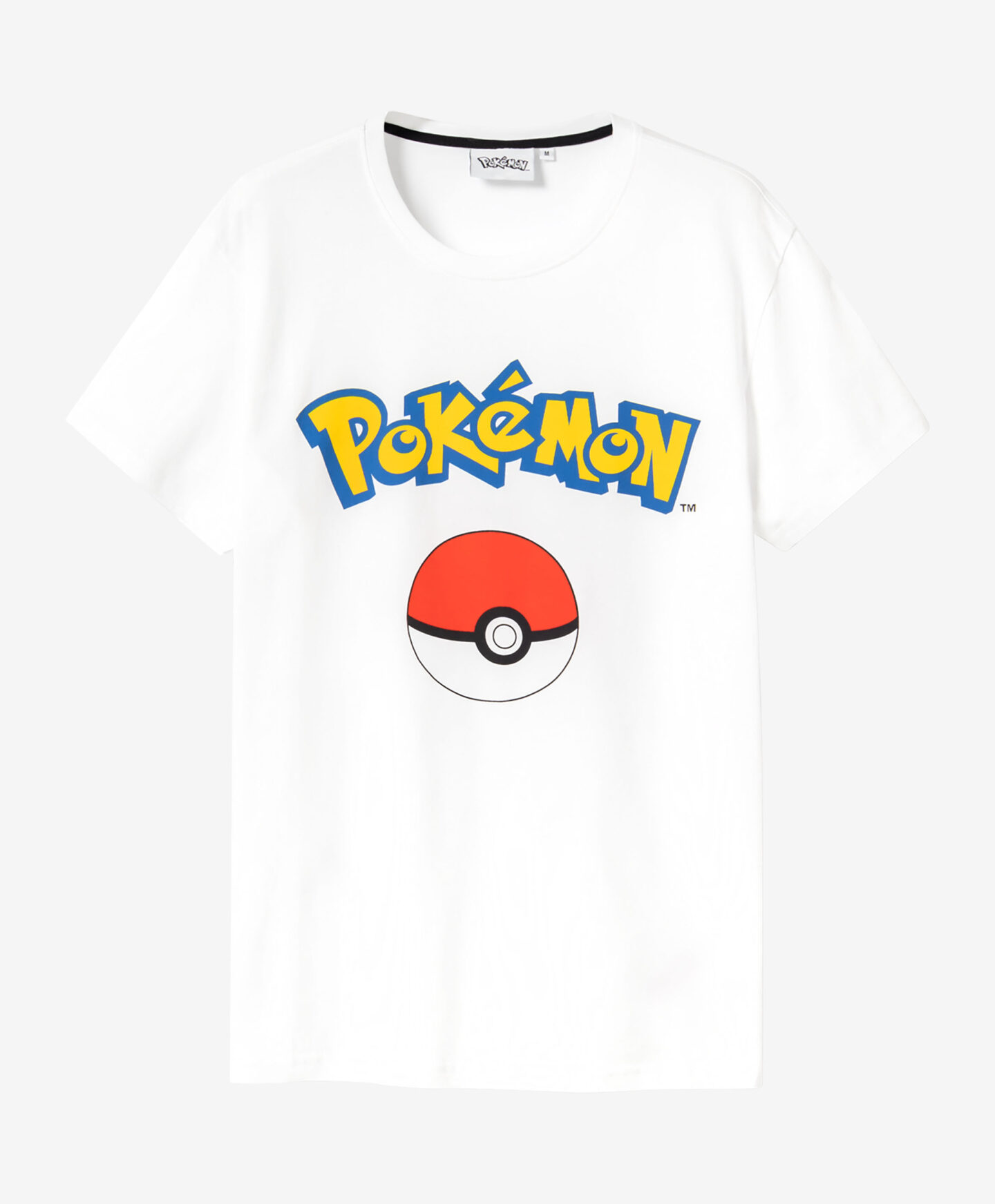 t-shirt bianca pokémon da uomo