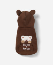 felpa con orso 3d per cani