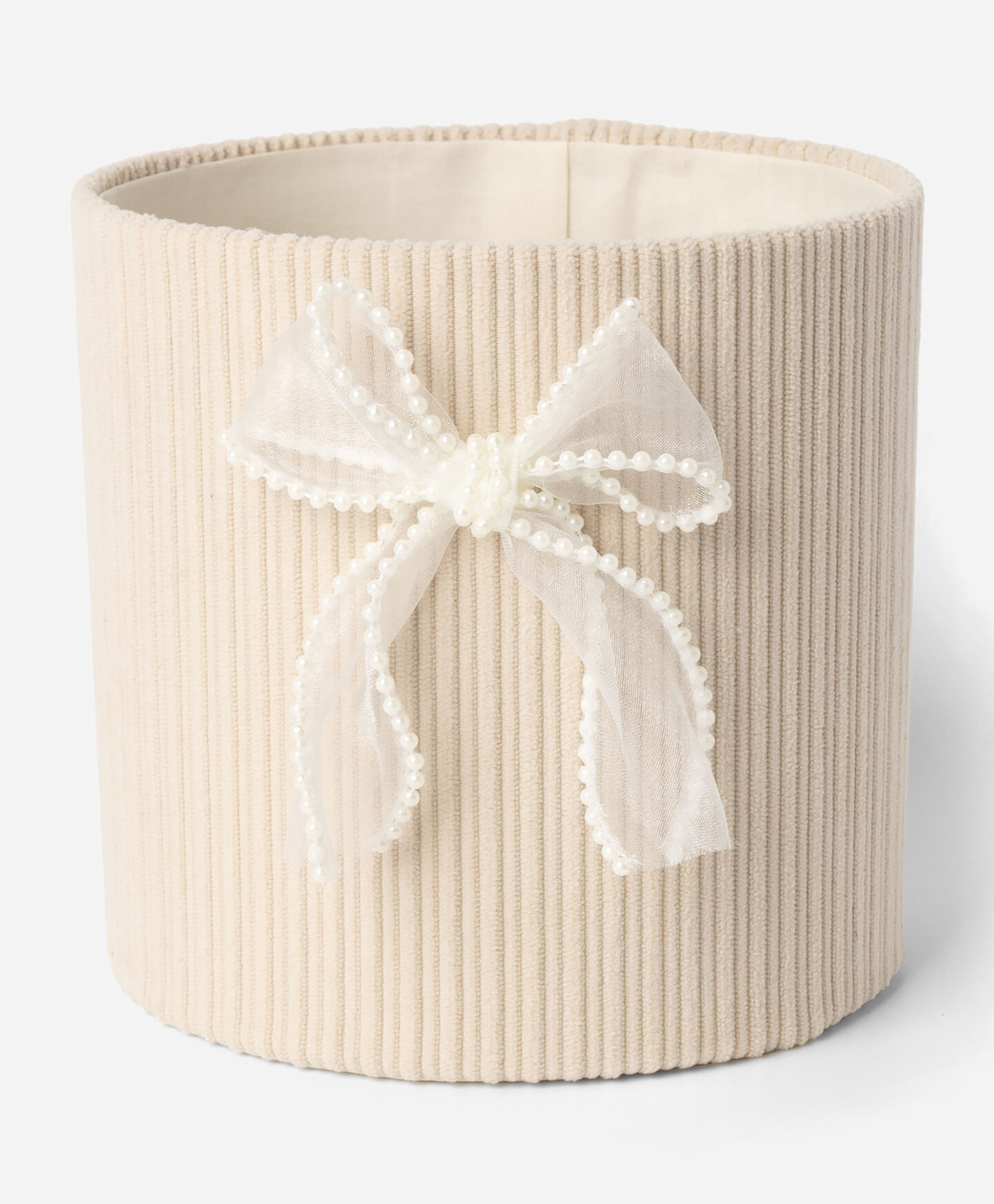 scatola beige con fiocco