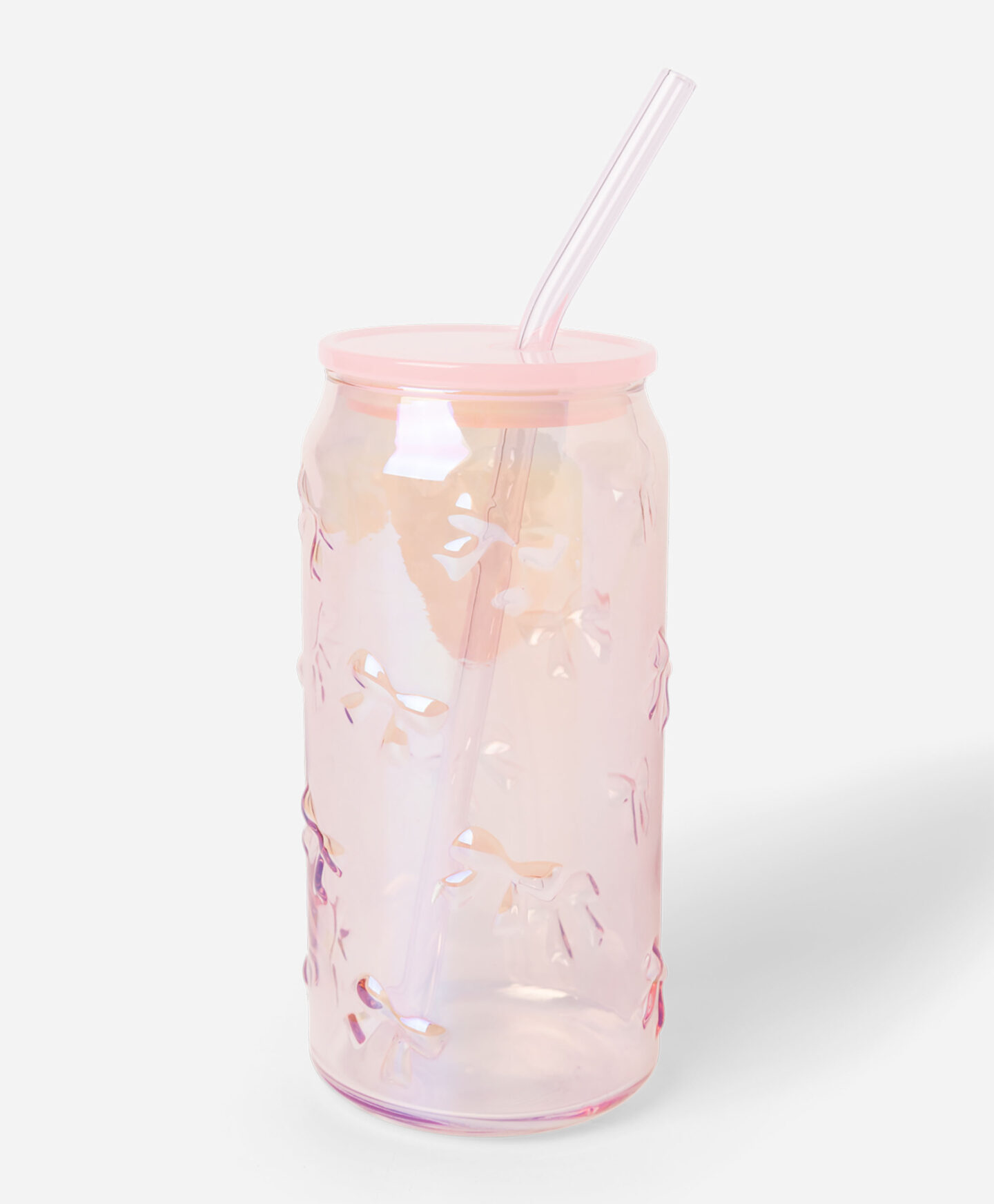 bicchiere rosa con fiocchi