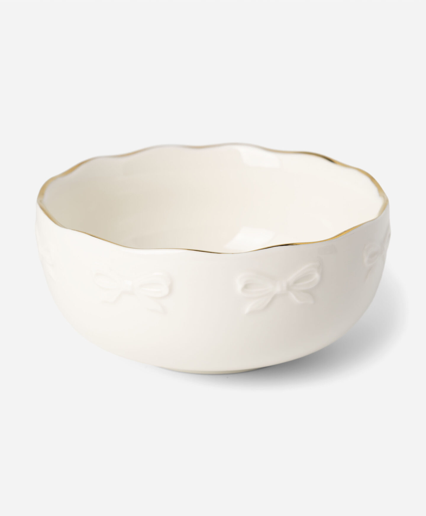 insalatiera bianca e dorata