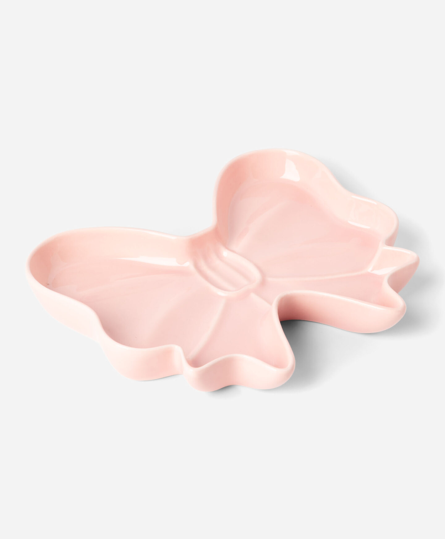 ciotola a forma di fiocco rosa