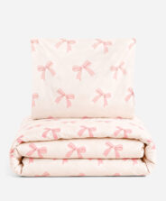 Zestaw pościeli w kokardy 160 x 200 cm