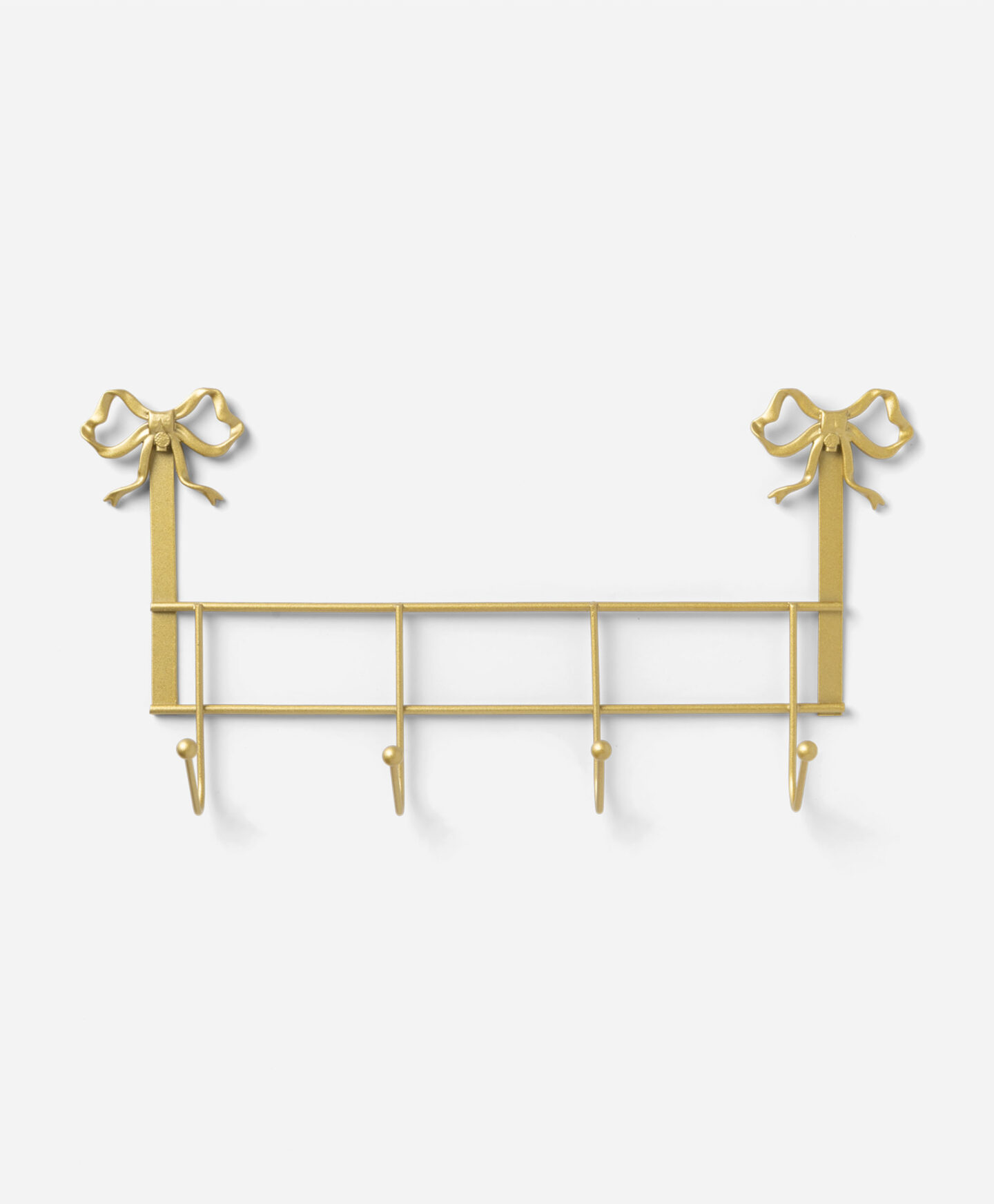 attaccapanni dorato con fiocchi