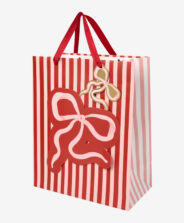 busta regalo con fiocco rosso