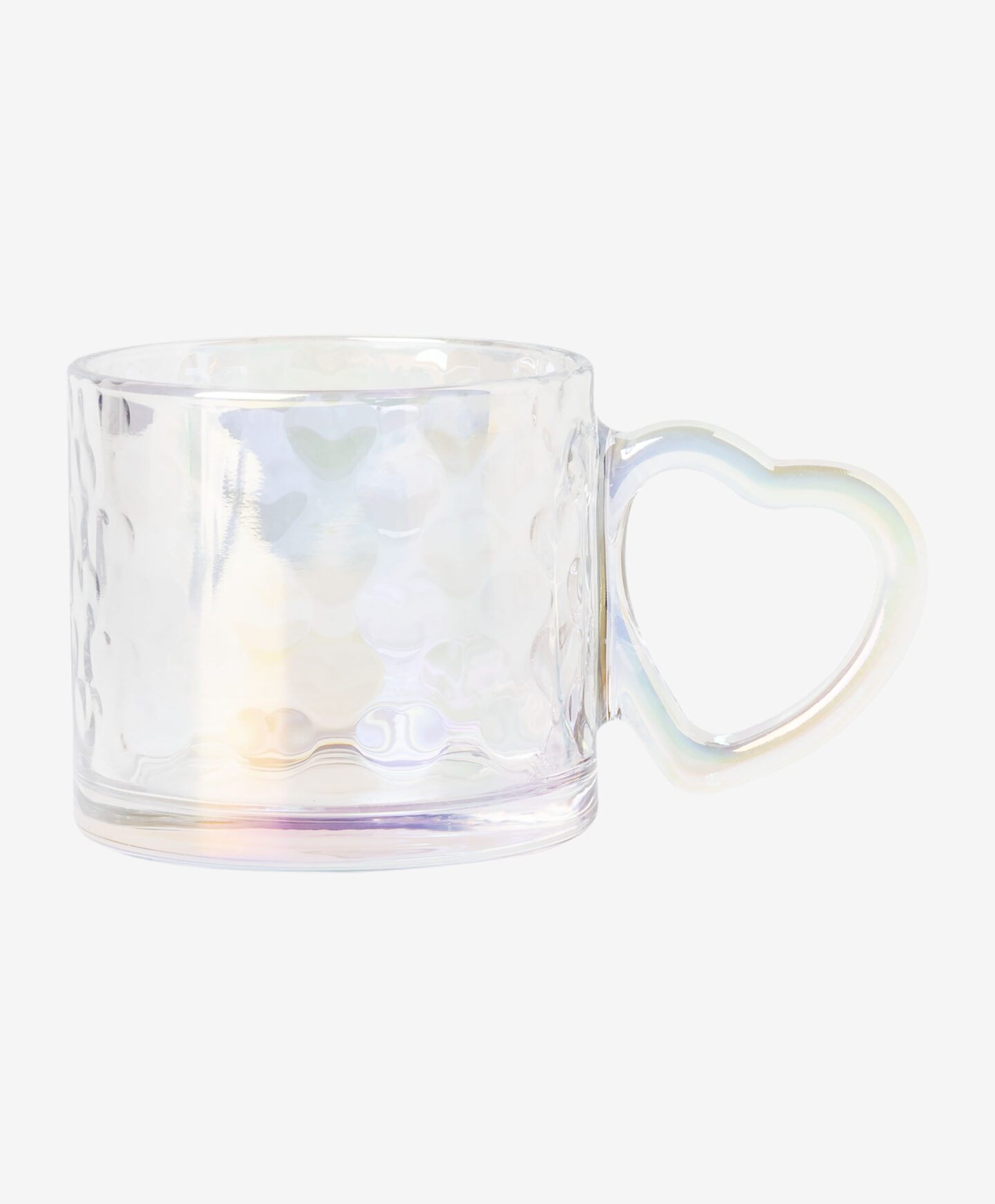 tazza in vetro con cuore