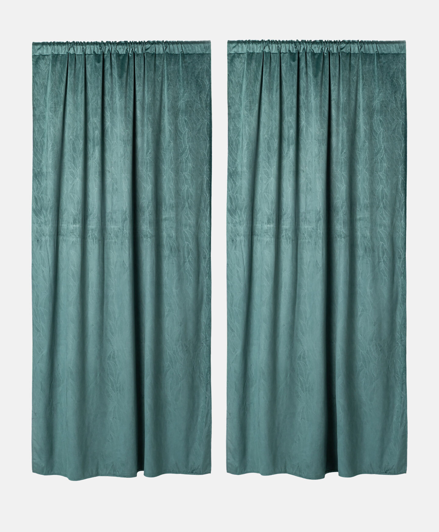 set tende verdi a foglie