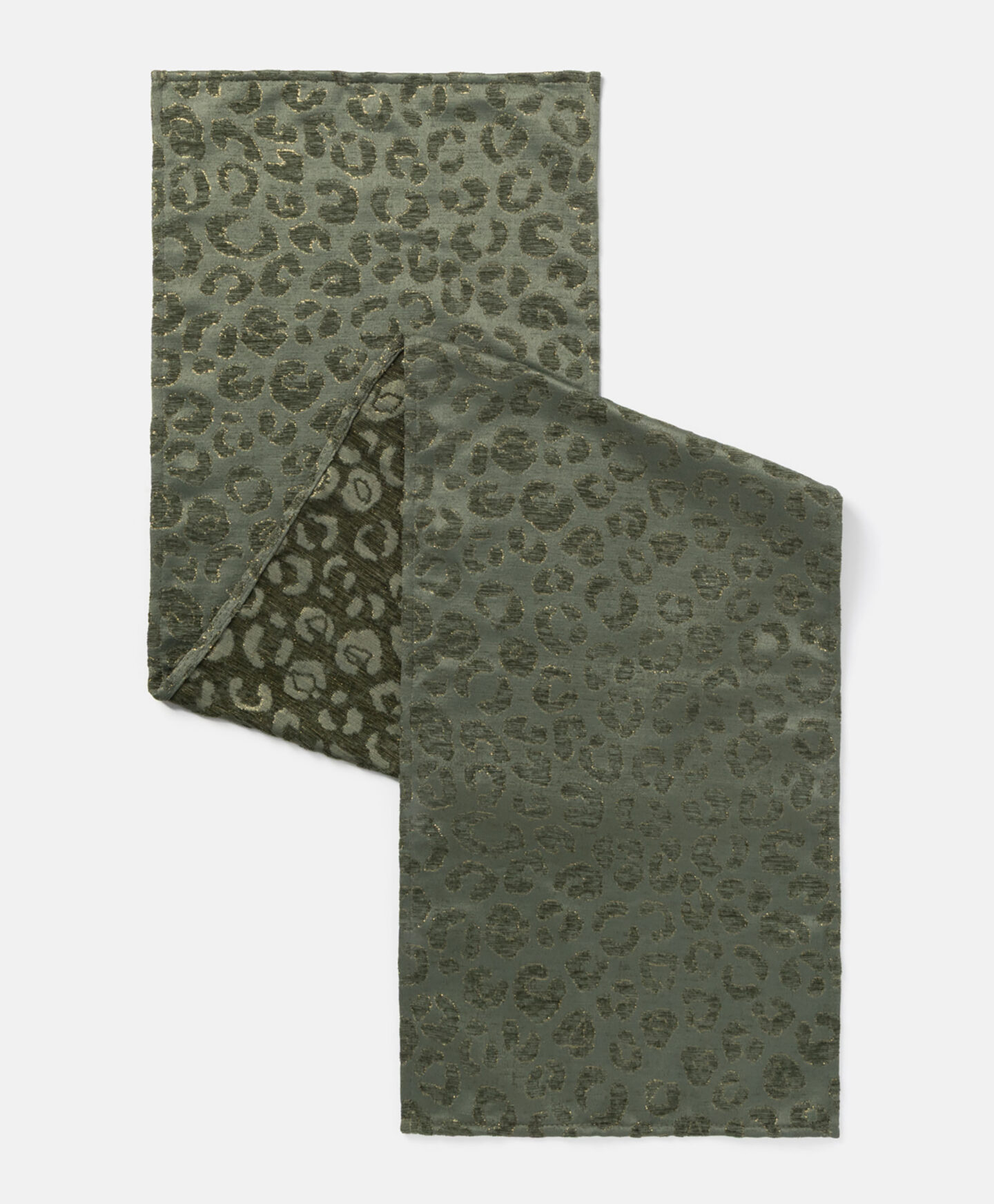 runner verde con stampa animalier