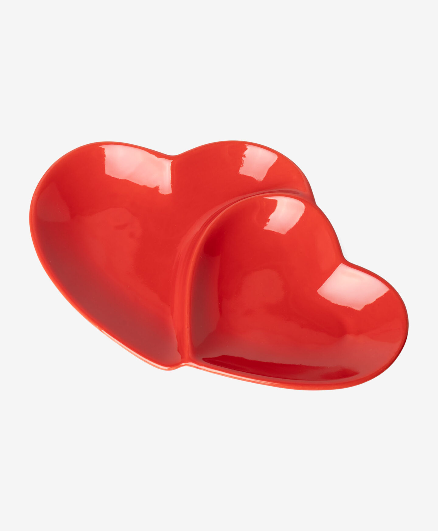 vassoio a cuore rosso