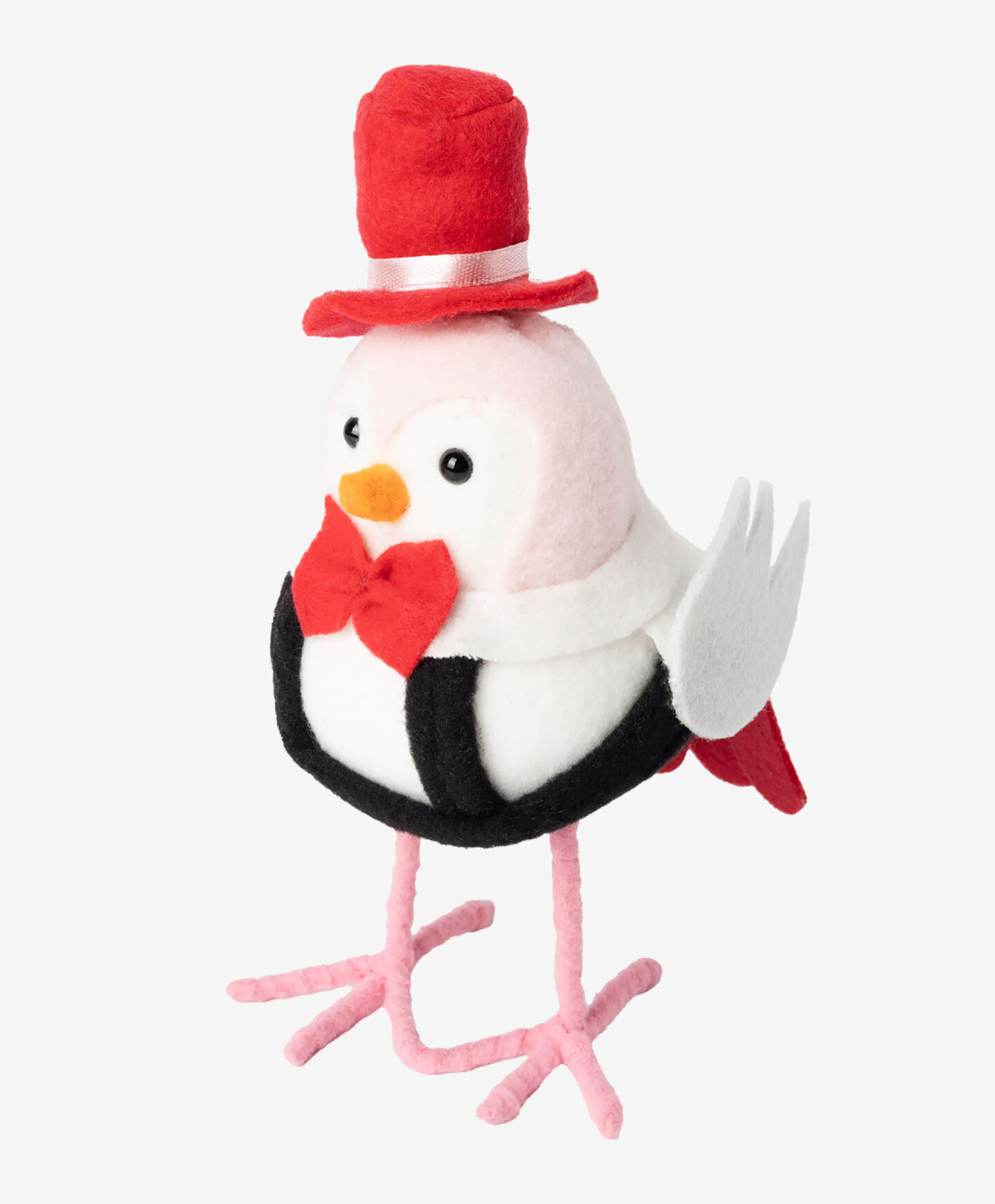 uccellino di peluche con cappello